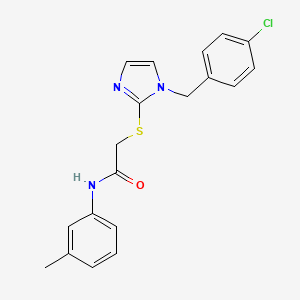2-((1-(4-chlorobenzyl)-1H-imidazol-2-yl)thio)-N-(m-tolyl)acetamide