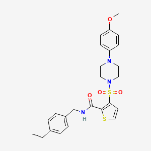N-(4-ethylbenzyl)-3-{[4-(4-methoxyphenyl)piperazin-1-yl]sulfonyl}thiophene-2-carboxamide