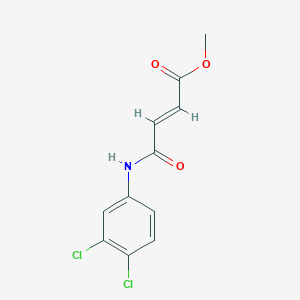 molecular formula C11H9Cl2NO3 B282016 Methyl 4-(3,4-dichloroanilino)-4-oxo-2-butenoate 