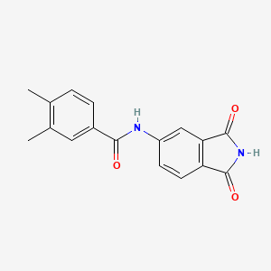 molecular formula C17H14N2O3 B2820164 N-(1,3-二氧异喹啉-5-基)-3,4-二甲基苯甲酰胺 CAS No. 683235-50-9