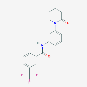 N-(3-(2-oxopiperidin-1-yl)phenyl)-3-(trifluoromethyl)benzamide