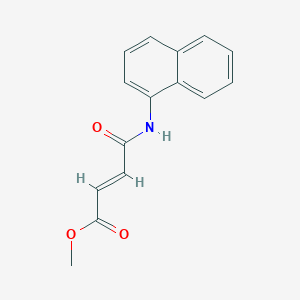 molecular formula C15H13NO3 B282018 Methyl 4-(1-naphthylamino)-4-oxo-2-butenoate 