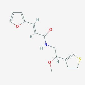 (E)-3-(furan-2-yl)-N-(2-methoxy-2-(thiophen-3-yl)ethyl)acrylamide