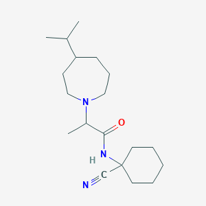 N-(1-cyanocyclohexyl)-2-[4-(propan-2-yl)azepan-1-yl]propanamide