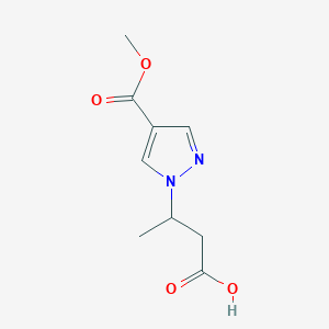 3-[4-(methoxycarbonyl)-1H-pyrazol-1-yl]butanoic acid