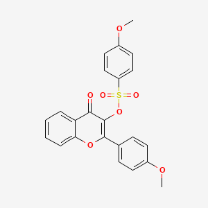 2-(4-methoxyphenyl)-4-oxo-4H-chromen-3-yl 4-methoxybenzenesulfonate