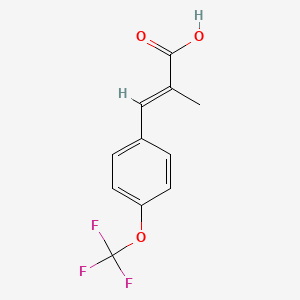 2-Methyl-3-[4-(trifluoromethoxy)phenyl]prop-2-enoic acid