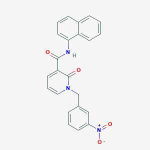 N-(naphthalen-1-yl)-1-(3-nitrobenzyl)-2-oxo-1,2-dihydropyridine-3-carboxamide