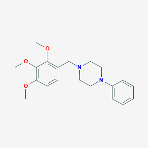 molecular formula C20H26N2O3 B282022 1-Phenyl-4-(2,3,4-trimethoxybenzyl)piperazine 