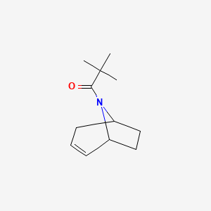 molecular formula C12H19NO B2820235 1-((1R,5S)-8-azabicyclo[3.2.1]oct-2-en-8-yl)-2,2-dimethylpropan-1-one CAS No. 1706275-74-2