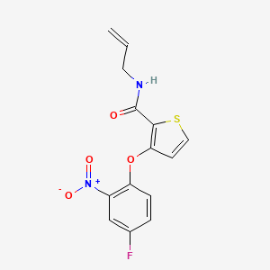 N-allyl-3-(4-fluoro-2-nitrophenoxy)-2-thiophenecarboxamide