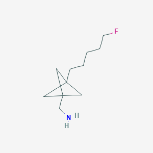 [3-(5-Fluoropentyl)-1-bicyclo[1.1.1]pentanyl]methanamine