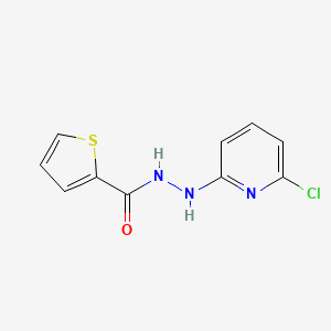 molecular formula C10H8ClN3OS B2820255 N'-(6-氯吡啶-2-基)噻吩-2-甲酰肼 CAS No. 478064-09-4