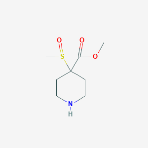 Methyl 4-methylsulfinylpiperidine-4-carboxylate