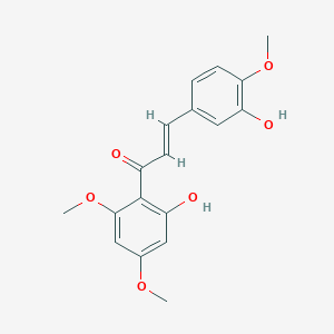 molecular formula C18H18O6 B282027 2',3-Dihydroxy-4,4',6'-trimethoxychalcone CAS No. 38186-71-9