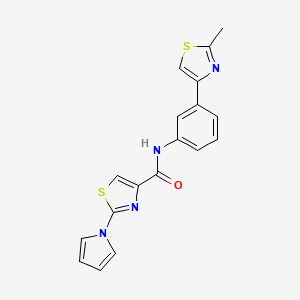 N-(3-(2-methylthiazol-4-yl)phenyl)-2-(1H-pyrrol-1-yl)thiazole-4-carboxamide