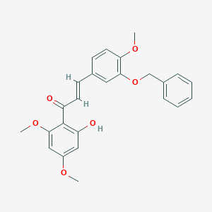 molecular formula C25H24O6 B282028 3-(3-(Benzyloxy)-4-methoxyphenyl)-1-(2-hydroxy-4,6-dimethoxyphenyl)-2-propen-1-one 