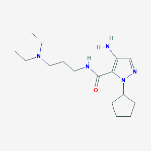 4-Amino-1-cyclopentyl-N-[3-(diethylamino)propyl]-1H-pyrazole-5-carboxamide