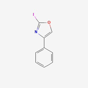 molecular formula C9H6INO B2820282 2-碘-4-苯基-1,3-噁唑 CAS No. 1210372-47-6