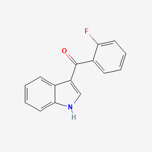 molecular formula C15H10FNO B2820292 (2-fluorophenyl)(1H-indol-3-yl)methanone CAS No. 16273-87-3