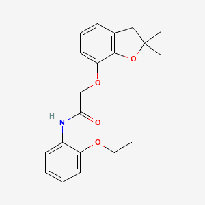 molecular formula C20H23NO4 B2820308 2-((2,2-dimethyl-2,3-dihydrobenzofuran-7-yl)oxy)-N-(2-ethoxyphenyl)acetamide CAS No. 939199-06-1