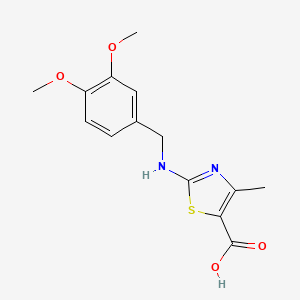 2-[(3,4-Dimethoxybenzyl)amino]-4-methyl-1,3-thiazole-5-carboxylic acid