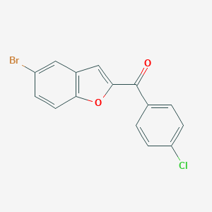 molecular formula C15H8BrClO2 B282033 (5-Bromo-1-benzofuran-2-yl)(4-chlorophenyl)methanone 