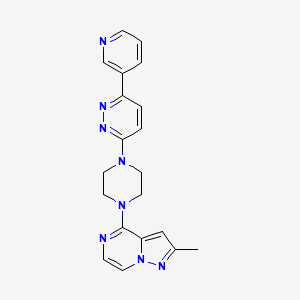 2-Methyl-4-[4-(6-pyridin-3-ylpyridazin-3-yl)piperazin-1-yl]pyrazolo[1,5-a]pyrazine