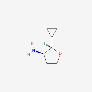 trans-2-Cyclopropyl-tetrahydrofuran-3-amine