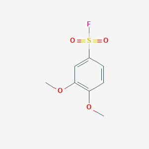 molecular formula C8H9FO4S B2820343 3,4-Dimethoxybenzene-1-sulfonyl fluoride CAS No. 95546-50-2