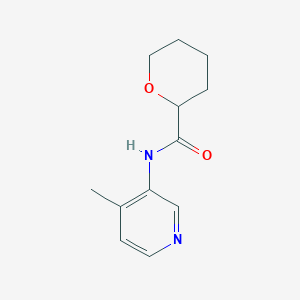 molecular formula C12H16N2O2 B2820354 N-(4-Methylpyridin-3-yl)oxane-2-carboxamide CAS No. 2327211-81-2