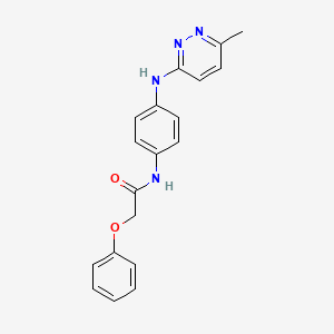 molecular formula C19H18N4O2 B2820356 N-(4-((6-methylpyridazin-3-yl)amino)phenyl)-2-phenoxyacetamide CAS No. 1207022-52-3
