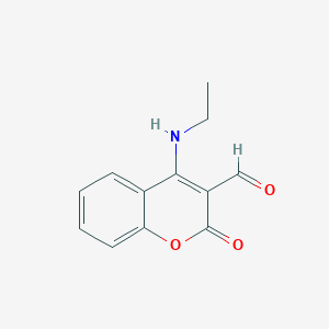 molecular formula C12H11NO3 B282036 4-(ethylamino)-2-oxo-2H-chromene-3-carbaldehyde 