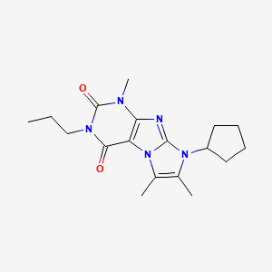 6-Cyclopentyl-4,7,8-trimethyl-2-propylpurino[7,8-a]imidazole-1,3-dione