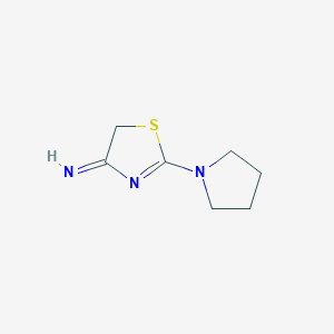 molecular formula C7H11N3S B282037 2-(1-pyrrolidinyl)-1,3-thiazol-4(5H)-imine 