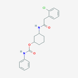 3-(2-(2-Chlorophenyl)acetamido)cyclohexyl phenylcarbamate