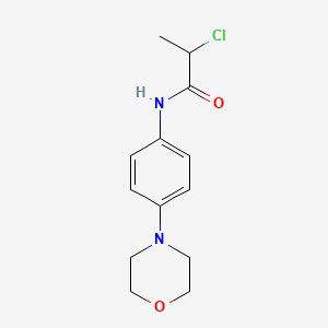 molecular formula C13H17ClN2O2 B2820379 2-chloro-N-[4-(morpholin-4-yl)phenyl]propanamide CAS No. 250714-77-3