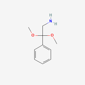 molecular formula C10H15NO2 B2820390 2,2-二甲氧基-2-苯乙胺 CAS No. 87497-98-1