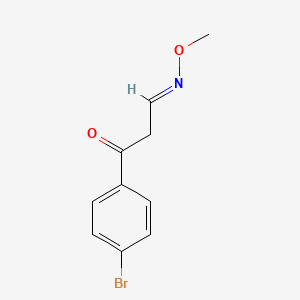 molecular formula C10H10BrNO2 B2820405 3-(4-溴苯基)-3-氧代丙醛 O-甲氧肟 CAS No. 303995-83-7