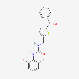 molecular formula C19H14F2N2O2S B2820422 1-((5-Benzoylthiophen-2-yl)methyl)-3-(2,6-difluorophenyl)urea CAS No. 1797078-88-6
