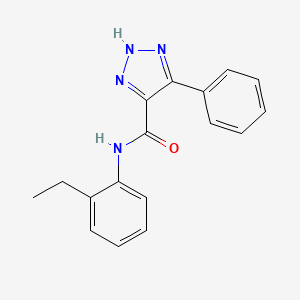 molecular formula C17H16N4O B2820438 N-(2-ethylphenyl)-4-phenyl-1H-1,2,3-triazole-5-carboxamide CAS No. 2034479-96-2