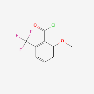 molecular formula C9H6ClF3O2 B2820448 2-Methoxy-6-(trifluoromethyl)benzoyl chloride CAS No. 681510-01-0
