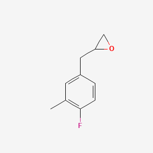 molecular formula C10H11FO B2820456 2-[(4-Fluoro-3-methylphenyl)methyl]oxirane CAS No. 1546459-72-6