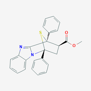 methyl (1S,11R,12R)-1,11-diphenyl-14-thia-2,9-diazatetracyclo[9.2.1.0~2,10~.0~3,8~]tetradeca-3,5,7,9-tetraene-12-carboxylate