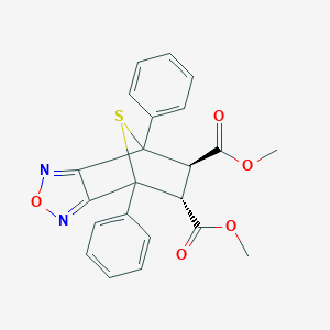 molecular formula C22H18N2O5S B282048 dimethyl (8R,9R)-1,7-diphenyl-4-oxa-10-thia-3,5-diazatricyclo[5.2.1.0~2,6~]deca-2,5-diene-8,9-dicarboxylate 