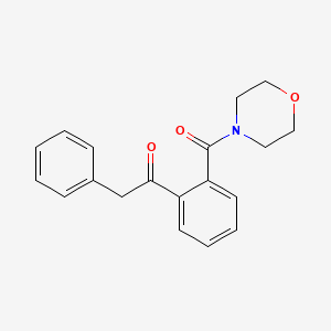 molecular formula C19H19NO3 B2820484 1-(2-(Morpholine-4-carbonyl)phenyl)-2-phenylethanone CAS No. 51107-07-4