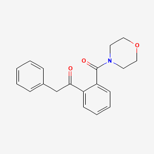 molecular formula C19H19NO3 B2820484 1-(2-(吗啉-4-甲酰)苯基)-2-苯乙酮 CAS No. 51107-07-4