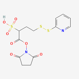 1-(2,5-Dioxopyrrolidin-1-yloxy)-1-oxo-4-(pyridin-2-yldisulfanyl)butane-2-sulfonic acid