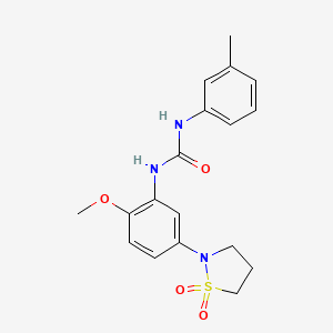 1-(5-(1,1-Dioxidoisothiazolidin-2-yl)-2-methoxyphenyl)-3-(m-tolyl)urea