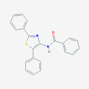 molecular formula C22H16N2OS B282052 N-(2,5-diphenyl-1,3-thiazol-4-yl)benzamide 
